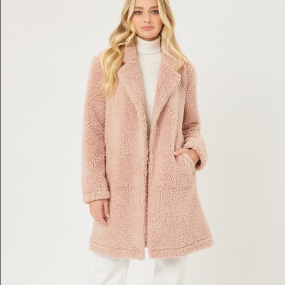 Hannah Beury Jackets & Blazers - Last One! Teddy Bear Coat - Mauve